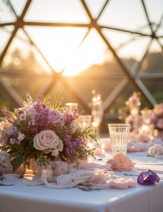 ジオデシック・ウェディングの装飾